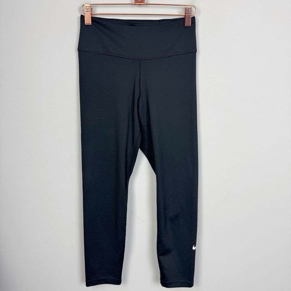 NIKE | Dri Fit 7/8 Length Black & White Logo Leggings Women’s Size Small